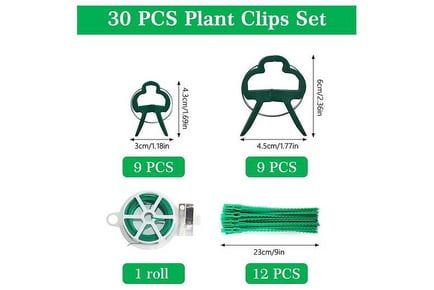 Reusable Wire,Ties & Plant Clips Set