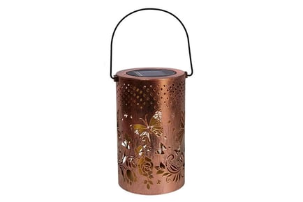 Solar LED Butterfly Hollowed Out Lantern Light in 2 Sizes