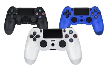 PS4 Compatible Gamer's Controller - Black, Blue or White!