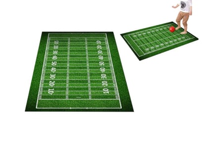 Football Field Play Area Rug in 3 Sizes and 2 Styles