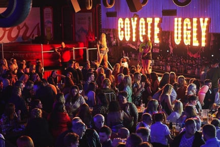 The Official Coyote Ugly Burger Afternoon Tea for Two With Bottomless Bubbly or Beer - 7 Locations