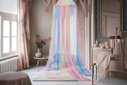 Mosquito Net Bed Canopy for Kids in 4 Colours