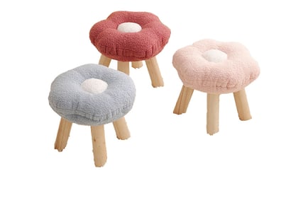 Stool with Flower-Shaped Seat in 7 Colours