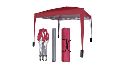 3x3m Heavy Duty Garden Gazebo With Weights and Carry Bag - 7 Colours