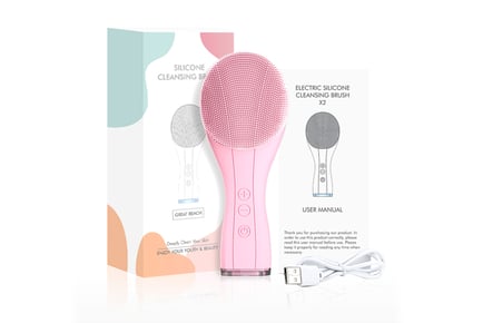 6-in-1 Silicone Electric Facial Cleansing Brush in 3 Colours