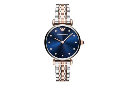 Ladies' Emporio Armani AR11092 T-Bar Watch - Blue