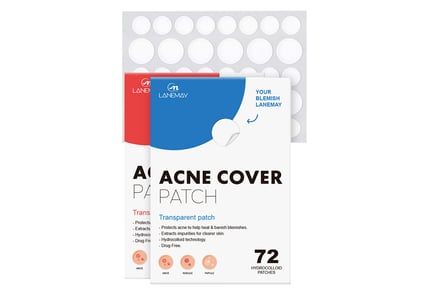 Daily Disposable Acne Patches - 72 Pieces