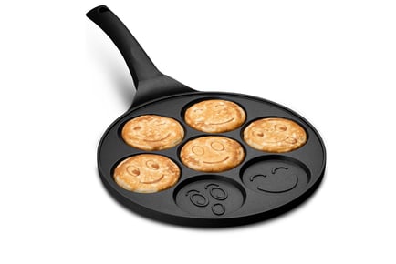 Smiley Face Non-Stick Mini Pancake Pan!