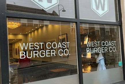 2 Course Burger with Fries & Small Beer / Wine - West Coast Burger Co - Coatbridge