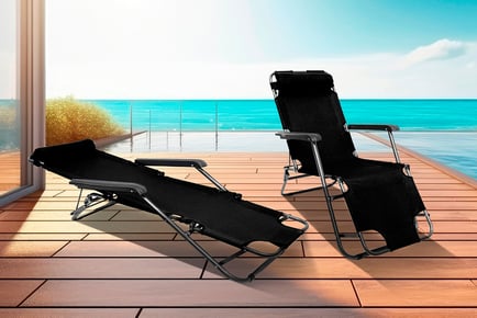 2-Pack Outdoor 2-in-1 Sunlounger - 3 Options