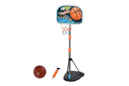 Basketball Hoop Stand w/ Ball & Pump