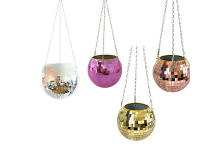 Stylish Hanging Disco Ball Shaped Planter - 4 Sizes & 6 Colours!