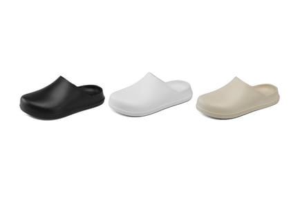 Unisex Crocs-Inspired Mule Clogs - 5 Sizes & 3 Colours