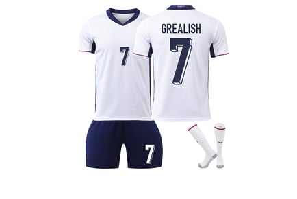 3-Piece England Team Inspired Football Kit - Shirt Only Option - Kids or Adults!
