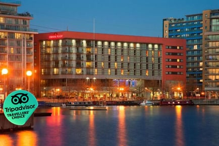 4* Crowne Plaza London Docklands: Spa Stay With Prosecco & Dining Upgrade