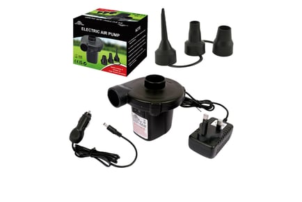 12V 150W Electric & Portable Air Pump with 3 Nozzles