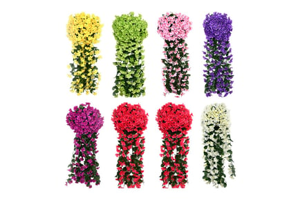 Hanging Artificial Ivy Flowers - 8 Colours