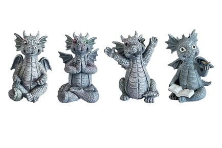 Outdoor Decorative Garden Dragon Statue - 4 Options!