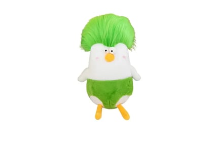 Plush Chicken Pillow with Big Hair in 3 Colours