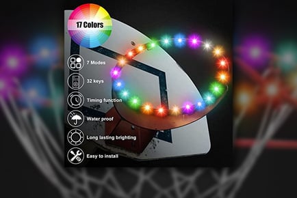 Solar LED Basketball Hoop & Frame Light