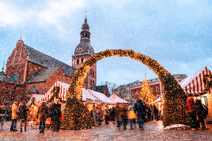 Christmas in Lativa: Riga Christmas Market Break- 4* Hotel & Return Flights
