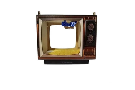 TV-Shaped Hanging Wooden Bird Feeder