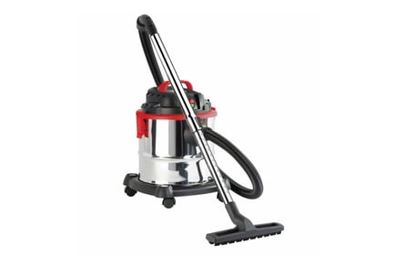 20L, 1200W Wet and Dry Vacuum Cleaner in Red