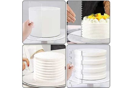 7Pcs Acrylic Cake Decorating Scraper Set