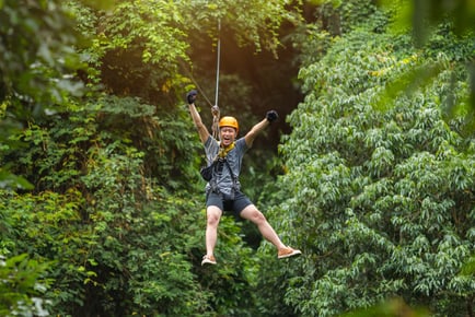 90 mins Ziplining Experience for One or Two with X Adventure Activities, Norwich