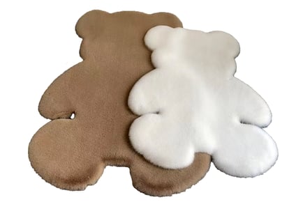 Anti-Slip Faux Fur Cute Bear-Shaped Rug - 4 Colours