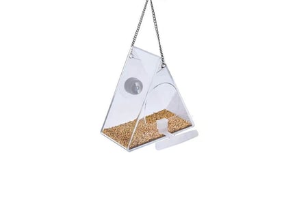 Clear Bird Feeder w or w/o Night Vision Camera - 3 Shapes