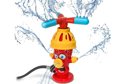 Red Fire Hydrant Sprinkler Garden Toy for Kids
