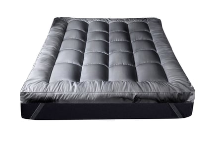 4" Luxury Bounce Grey Mattress Topper in 5 Sizes