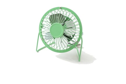 USB Powered Mini Portable Desk Fan - 4 Colours