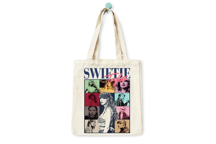 Taylor Swift Inspired Swiftie Canvas Shoulder Tote Bag!