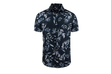 Men's Hawaiian Printed Beach Shirt - 4 Sizes & 10 Styles