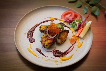 2 Course Indian Dining with Rice or Naan for 2 - Wine or Beer Upgrade- Kinara, Merchant City Glasgow