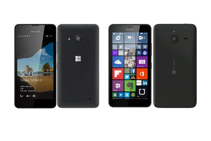 Microsoft Lumia 550 or Microsoft Lumia 640 Smartphones