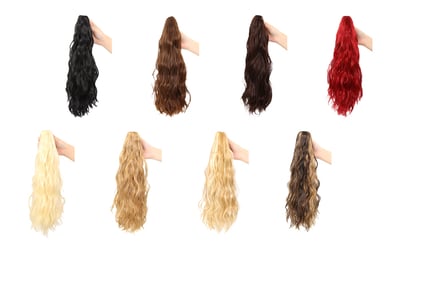40cm Clip In Curly Ponytail Hair Extension - 8 Colours