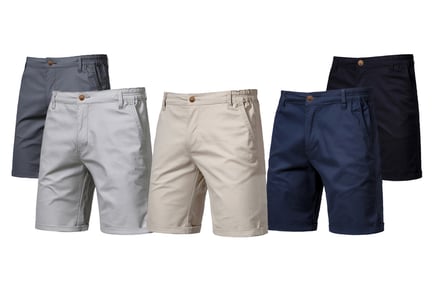 Mens Slim Fit Cargo Shorts - 5 Sizes, 11 Colours