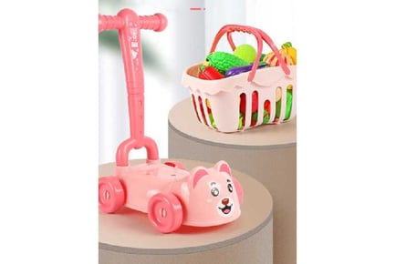 15pcs/35pcs Shopping Cart Toy Set