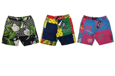 Mens Printed Reason Shorts - 8 Sizes & 11 Colours