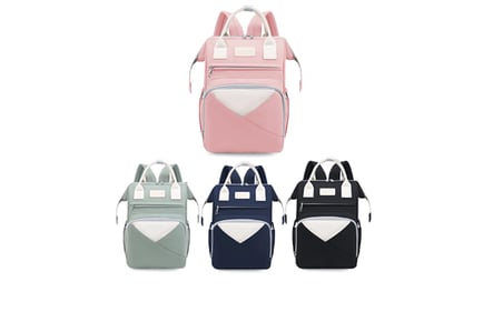 Large Capacity Mummy Diaper Backpack for Baby Stroller - 5 Styles