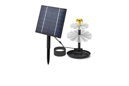 Two-Tiered Bird Bath with 2.5W Solar Pump!