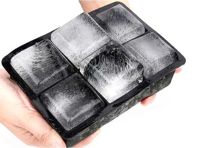 6 Grid Silicone Square Ice Cube Tray
