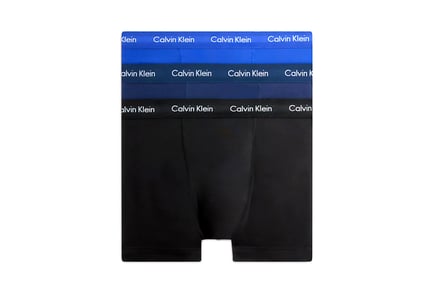 Pack of 3 Calvin Klein Men's Cotton Boxer Trunks