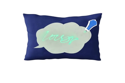 Illuminated Glow-in-the-Dark Doodle Pillowcase - Cloud or Heart!