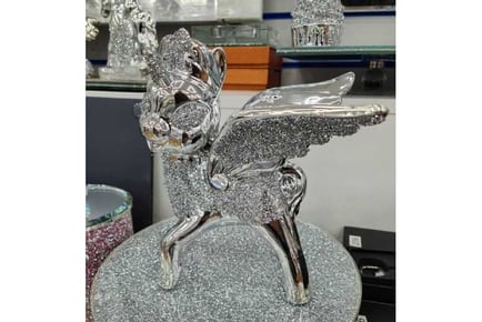 Diamond Bambi with Angel Wings Sitter