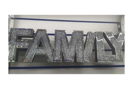 Family Diamond Crush Mirrored Tabletop