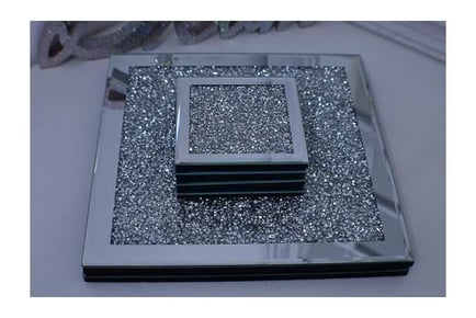 Set of 6 Diamond Coasters & Placemats